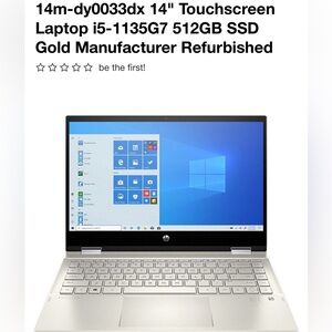 HP Silver 2-in-1 Laptop i5-1135G7 512GB SSD